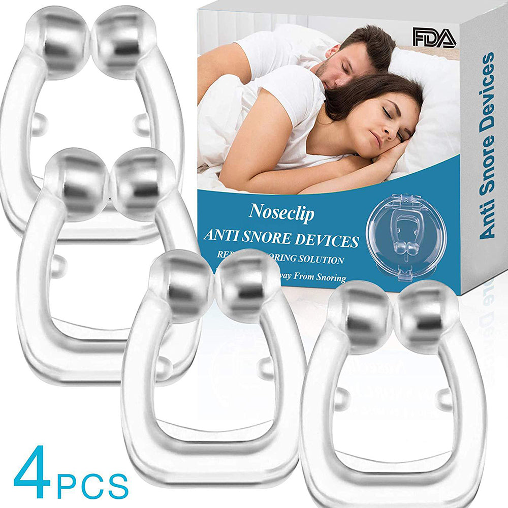 Silicone magnético anti ronco nasal dilatador parar ronco nariz clip aid fácil respirar melhorar o sono para homem/mulher beleza saúde