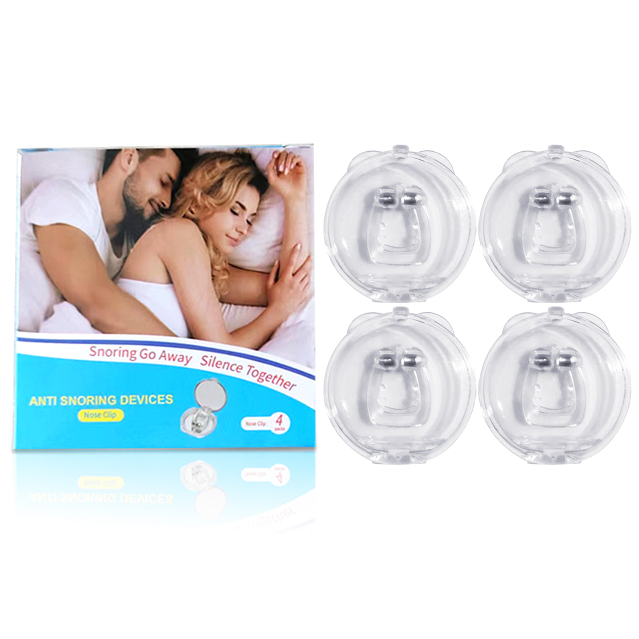 Silicone magnético anti ronco nasal dilatador parar ronco nariz clip aid fácil respirar melhorar o sono para homem/mulher beleza saúde